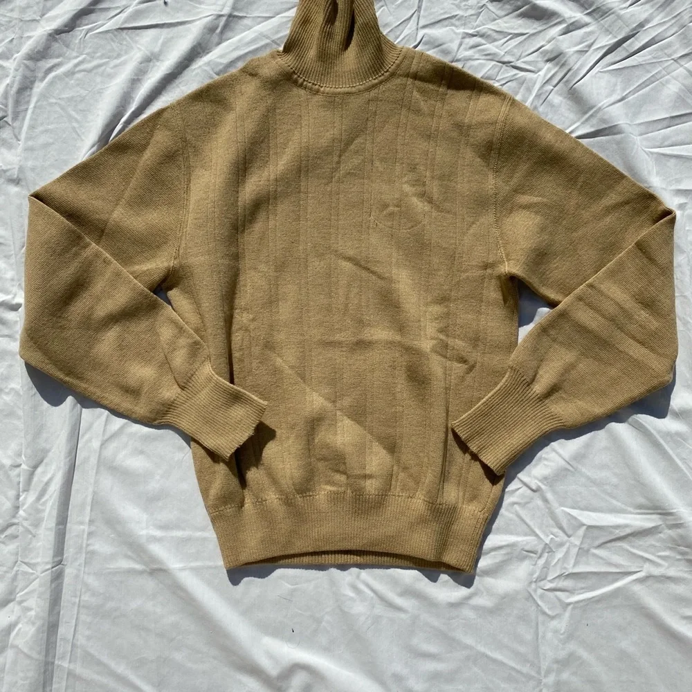 Military Grade, Tan Wool Sweater, New In Bag - Size L - Picture 2 of 5